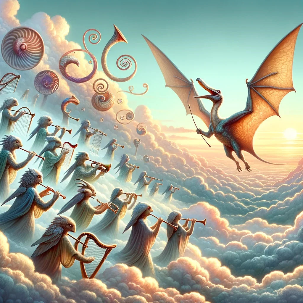 Sky Symphony Pterodactyl Canvas