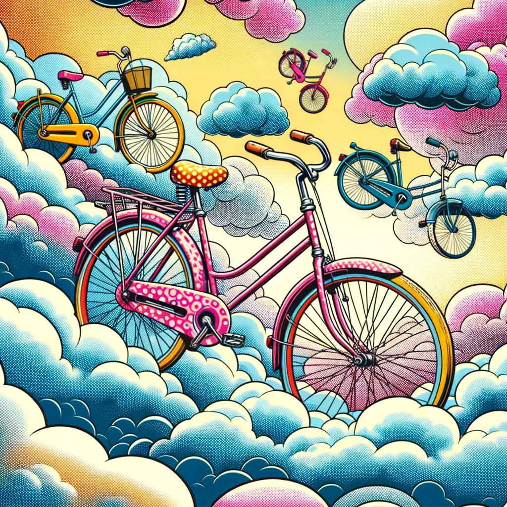 Skyward Cycles Cotton Cushion