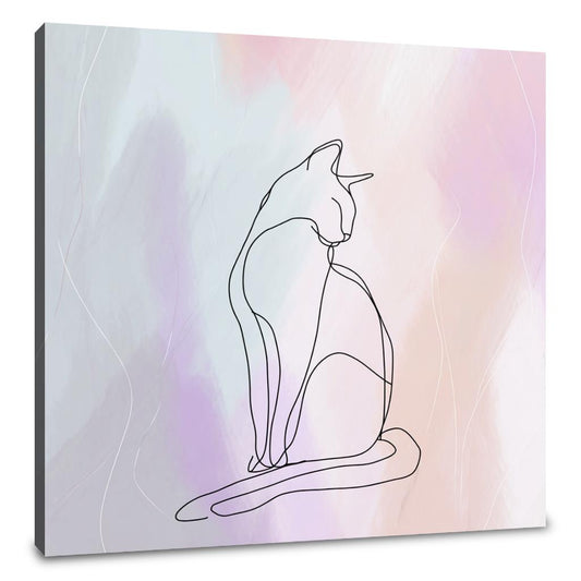 Serene Feline Canvas