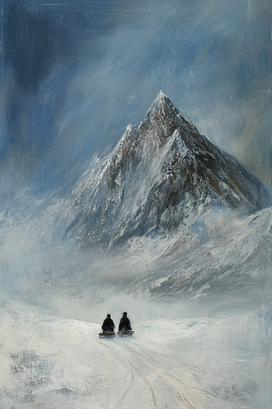 Sledging Adventure Canvas