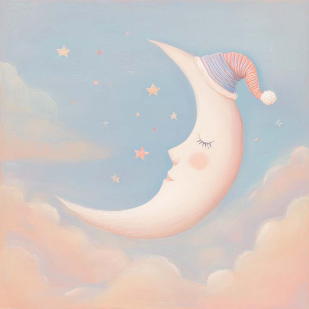 Sleeping Moon Dream Canvas