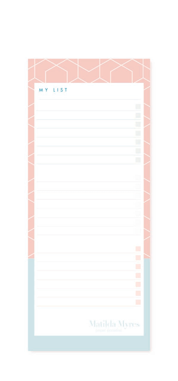 Matilda Myres | Slim List Pad with Magnetic Strip