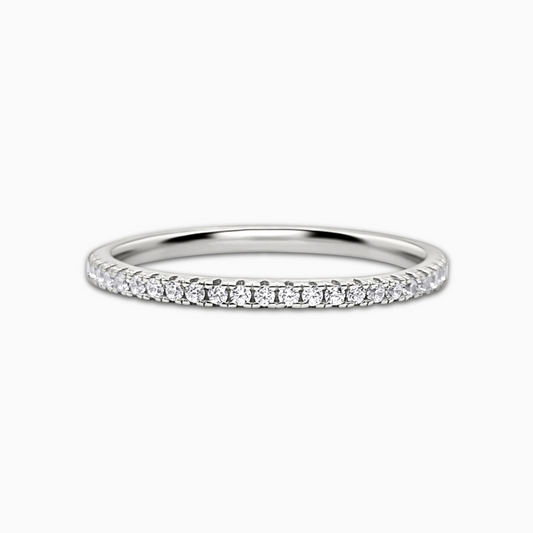 Thin Full Eternity Ring (1.2 mm) in Sterling Silver