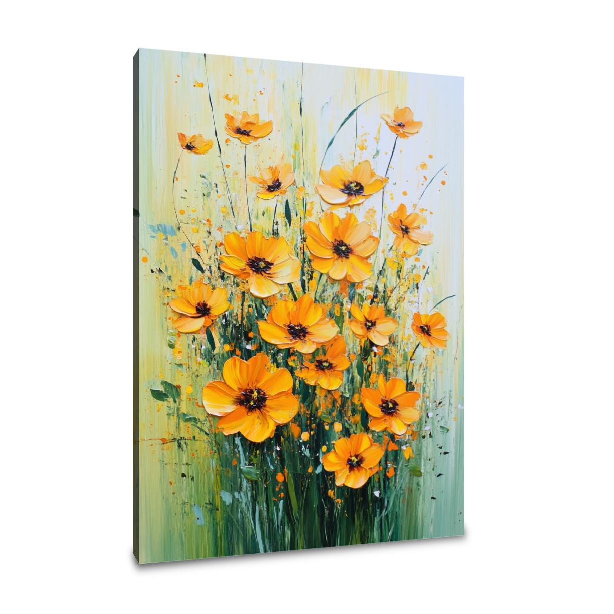 Marigold Flourish Canvas