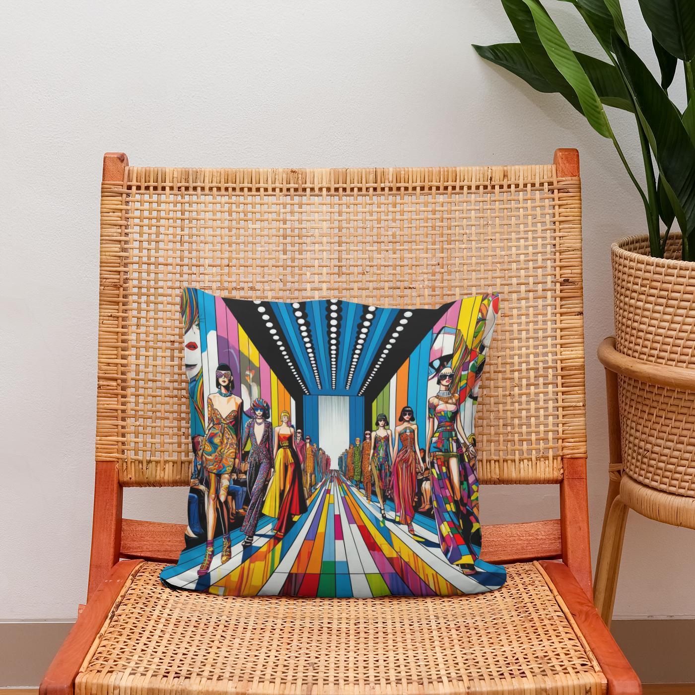 Pop Art Fashion Spectacle Cotton Cushion