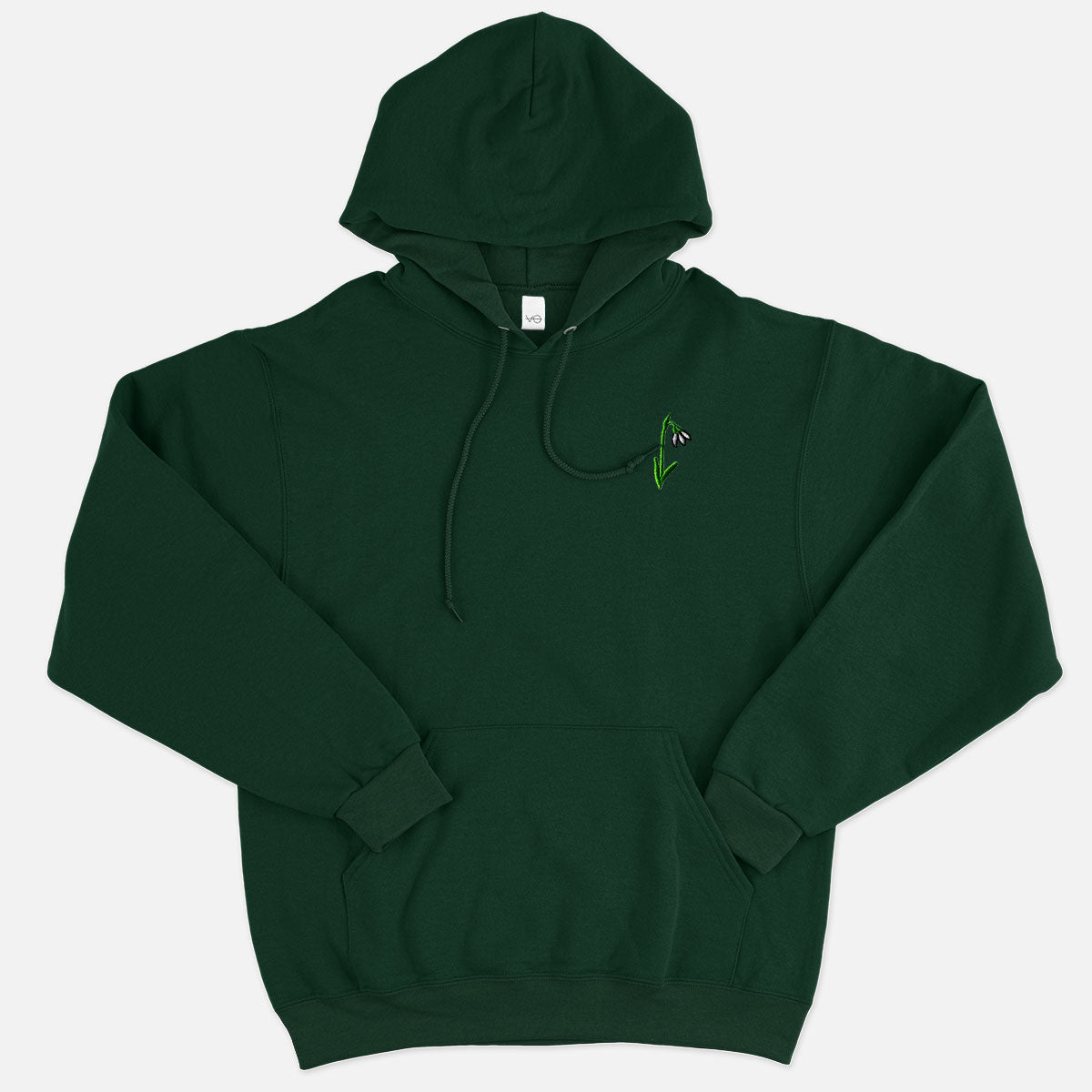 Snowdrop Embroidered Hoodie (Unisex)