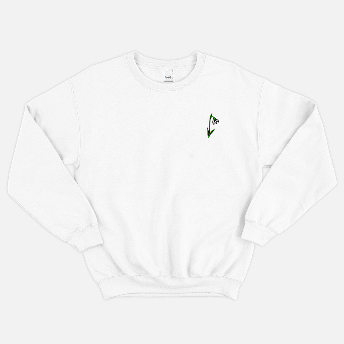 Snowdrop Embroidered Sweatshirt (Unisex)