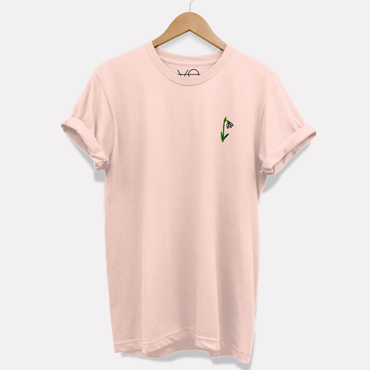 Snowdrop Embroidered T-Shirt (Unisex)