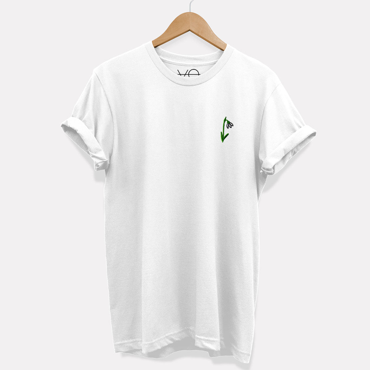 Snowdrop Embroidered T-Shirt (Unisex)