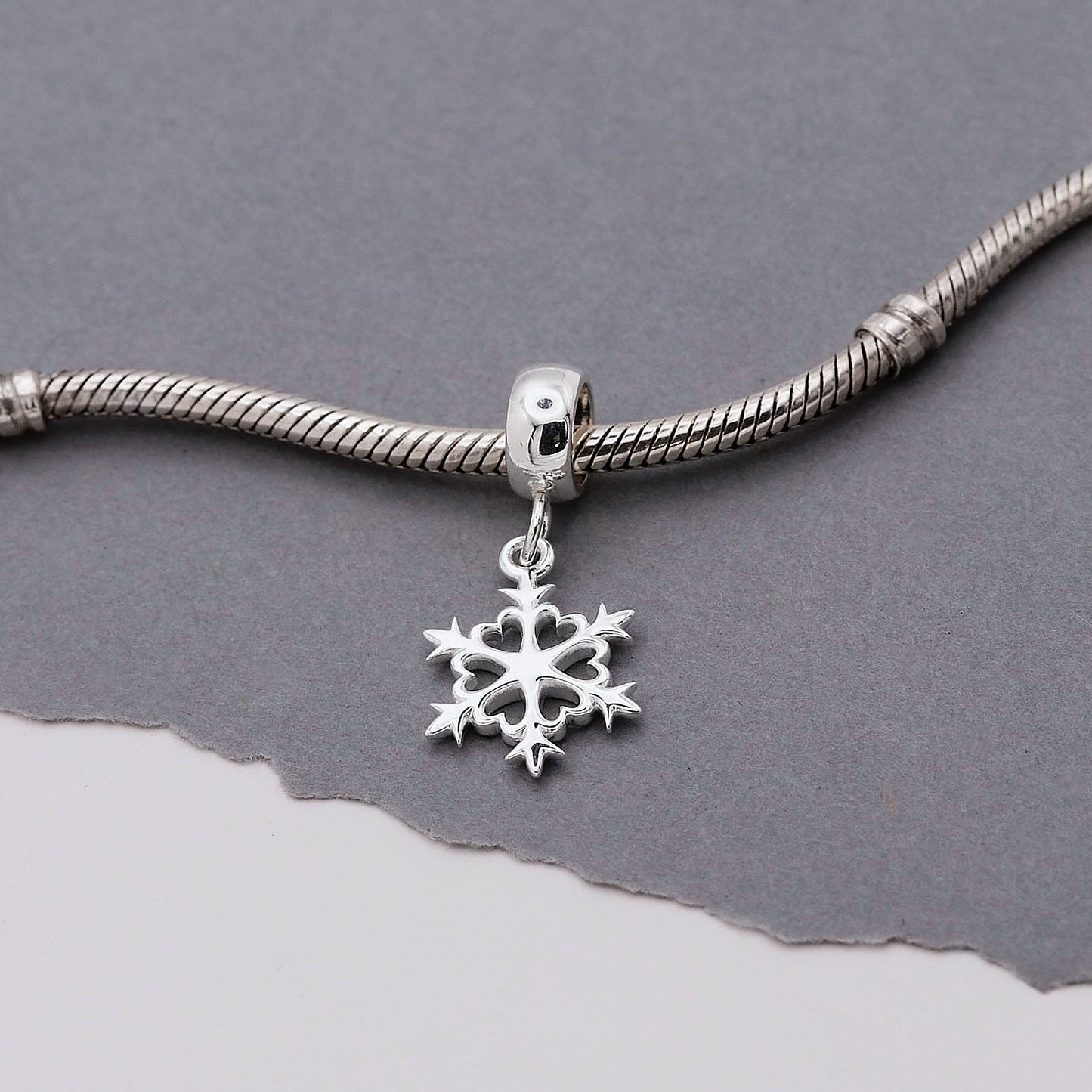 Snowflake Silver Charm