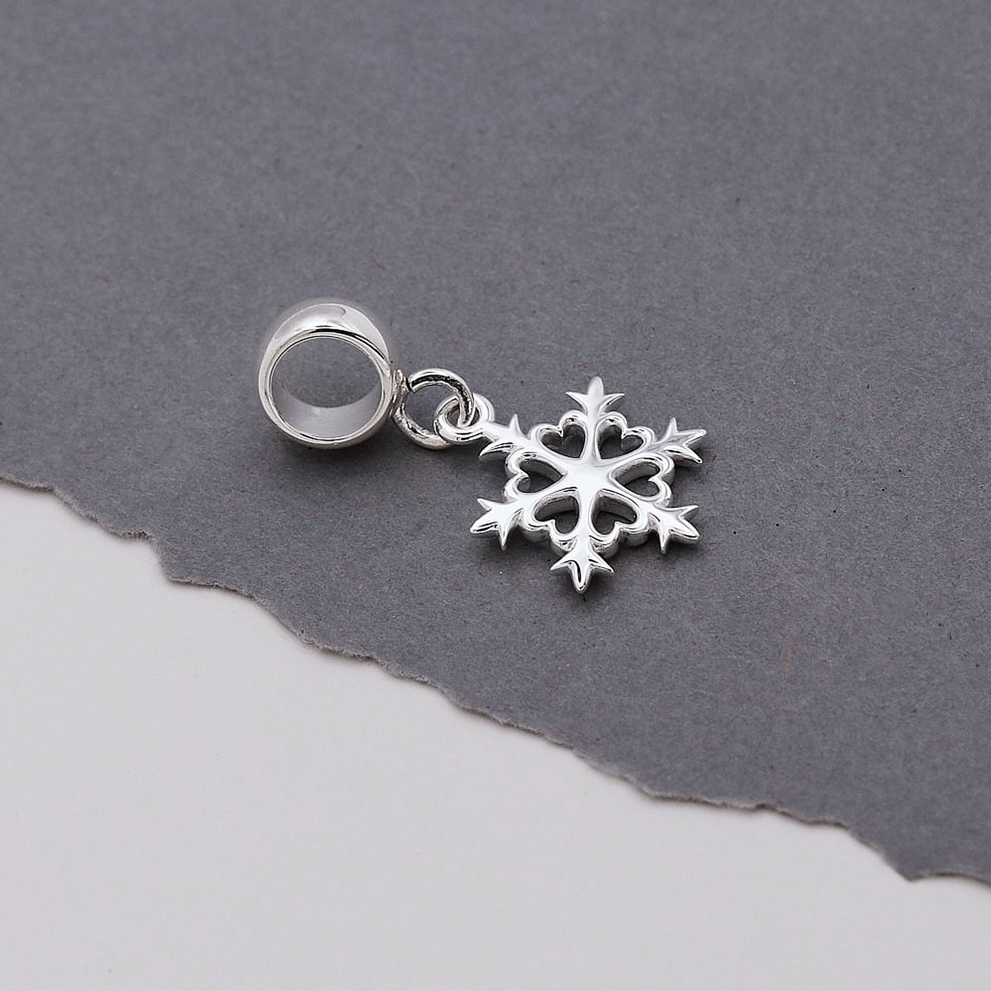 Snowflake Silver Charm