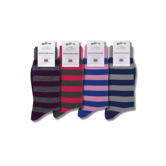 Socks For Jeans - Bright Everyday Merino Socks - 4 Pair Bundle 2