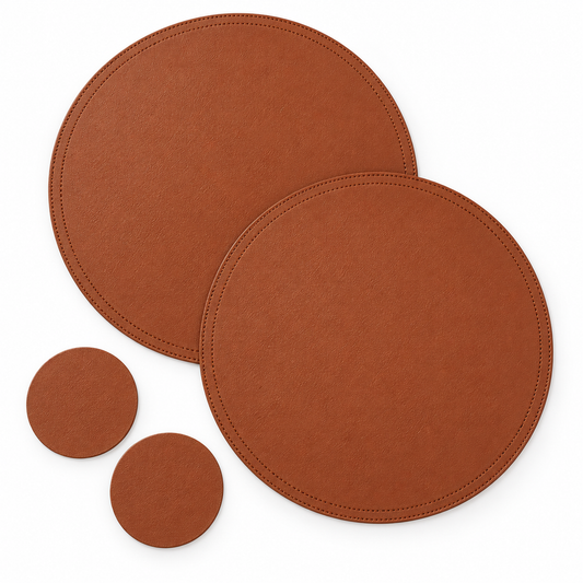SophistiMat Brown Placemat & Coaster Set