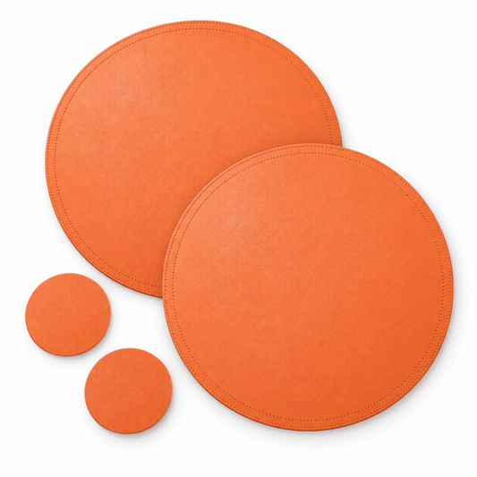 SophistiMat Orange Placemat & Coaster Set