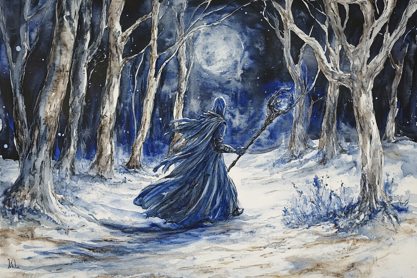 Sorcerer's Enchantment Forest Blanket