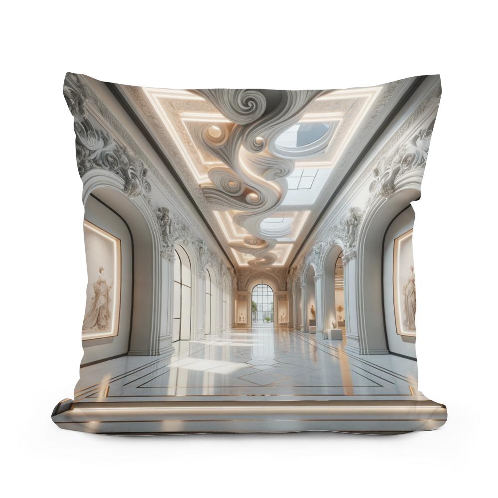 Baroque Minimalism Cotton Cushion