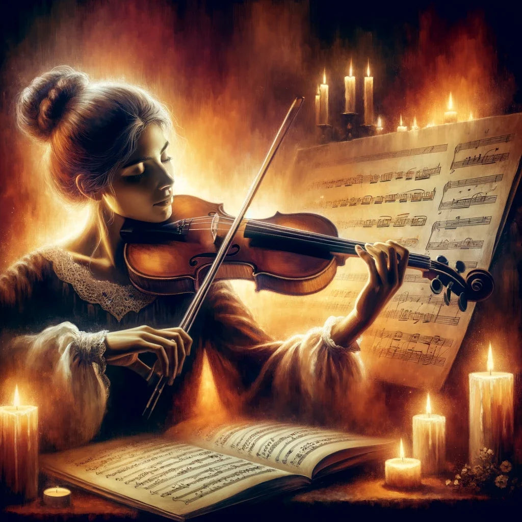 Soulful Violinist Canvas