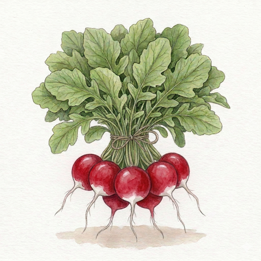 Radish Seeds - Sparkler - The Classic Bi-Colour Round Variety (1,200 seeds est)