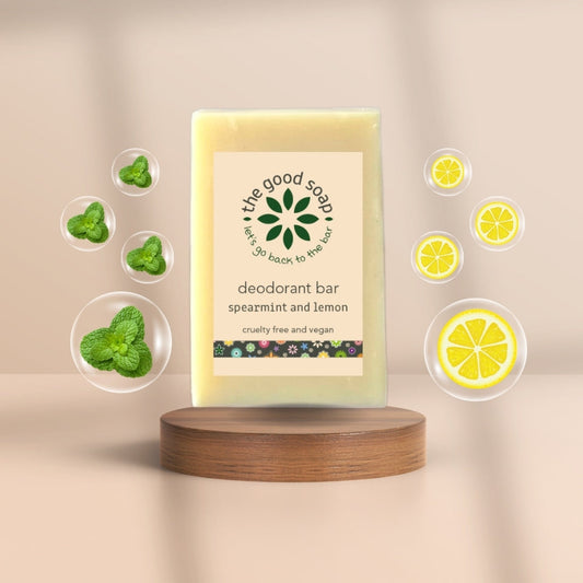 Natural Deodorant Bar with Spearmint and Lemon