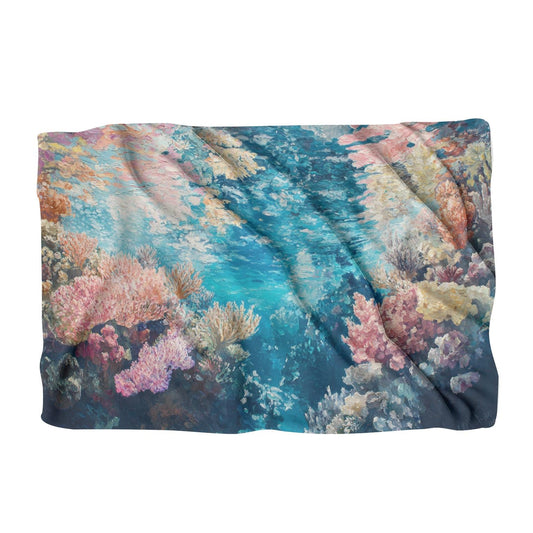 Dreamlike Coral Symphony Blanket