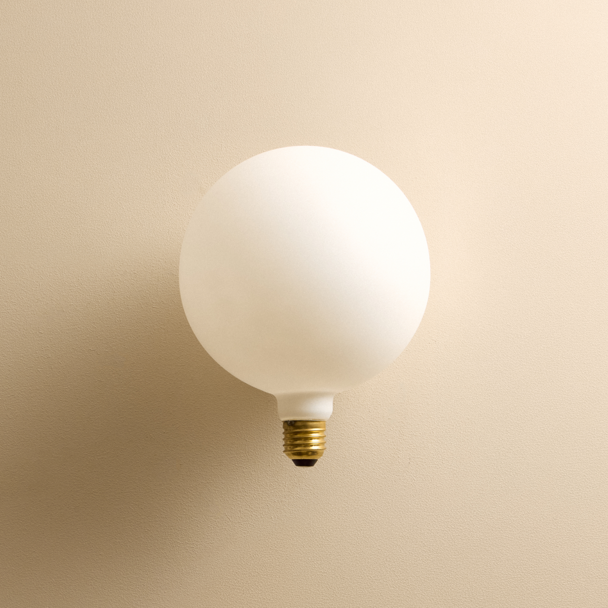 Bower Pendant Light Medium in Oyster White + Sphere IV