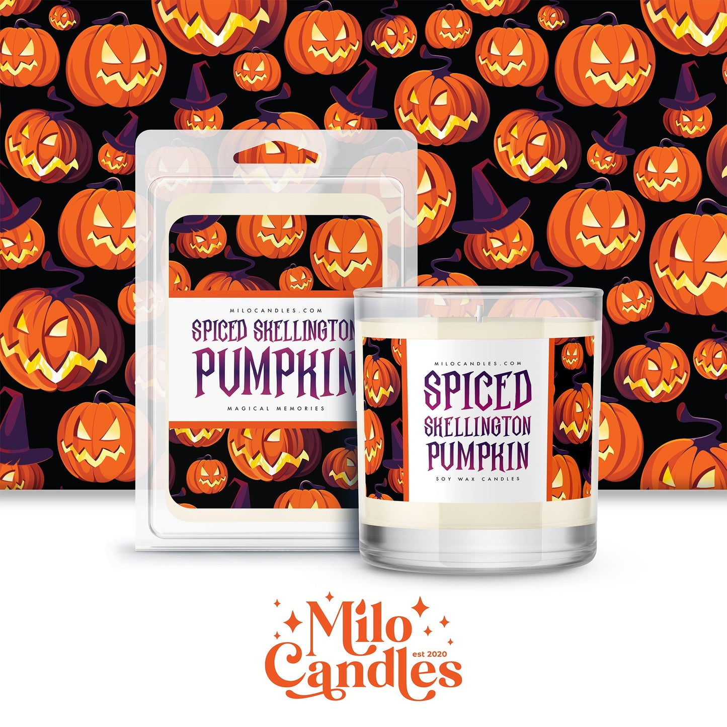 Spiced Skellington Pumpkin Candle