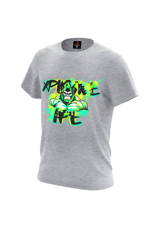 XAPE Splatter Graffiti V2 Tee - Sports Grey
