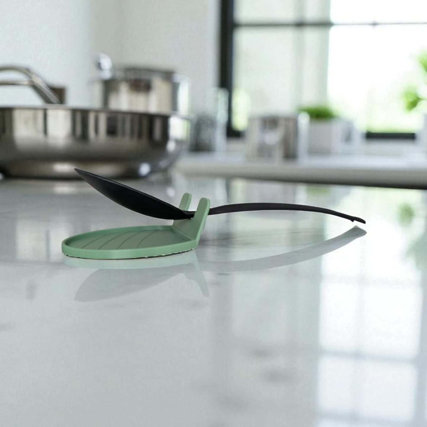 The CookSitter Spoon Rest - Secure Kitchen Utensil Holder & Drip Catcher