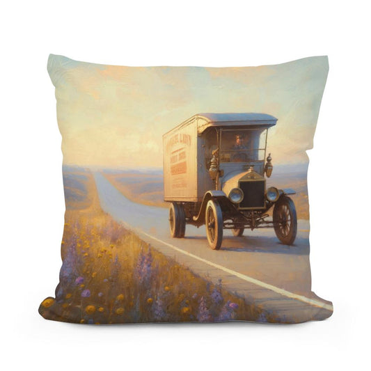 Golden Journey Cotton Cushion
