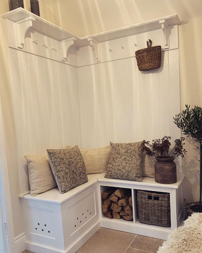 Set of 2 Square Kubu Rattan Storage Baskets