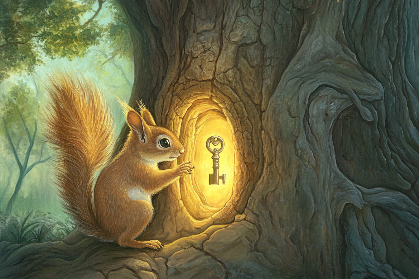 Squirrel's Secret Canvas