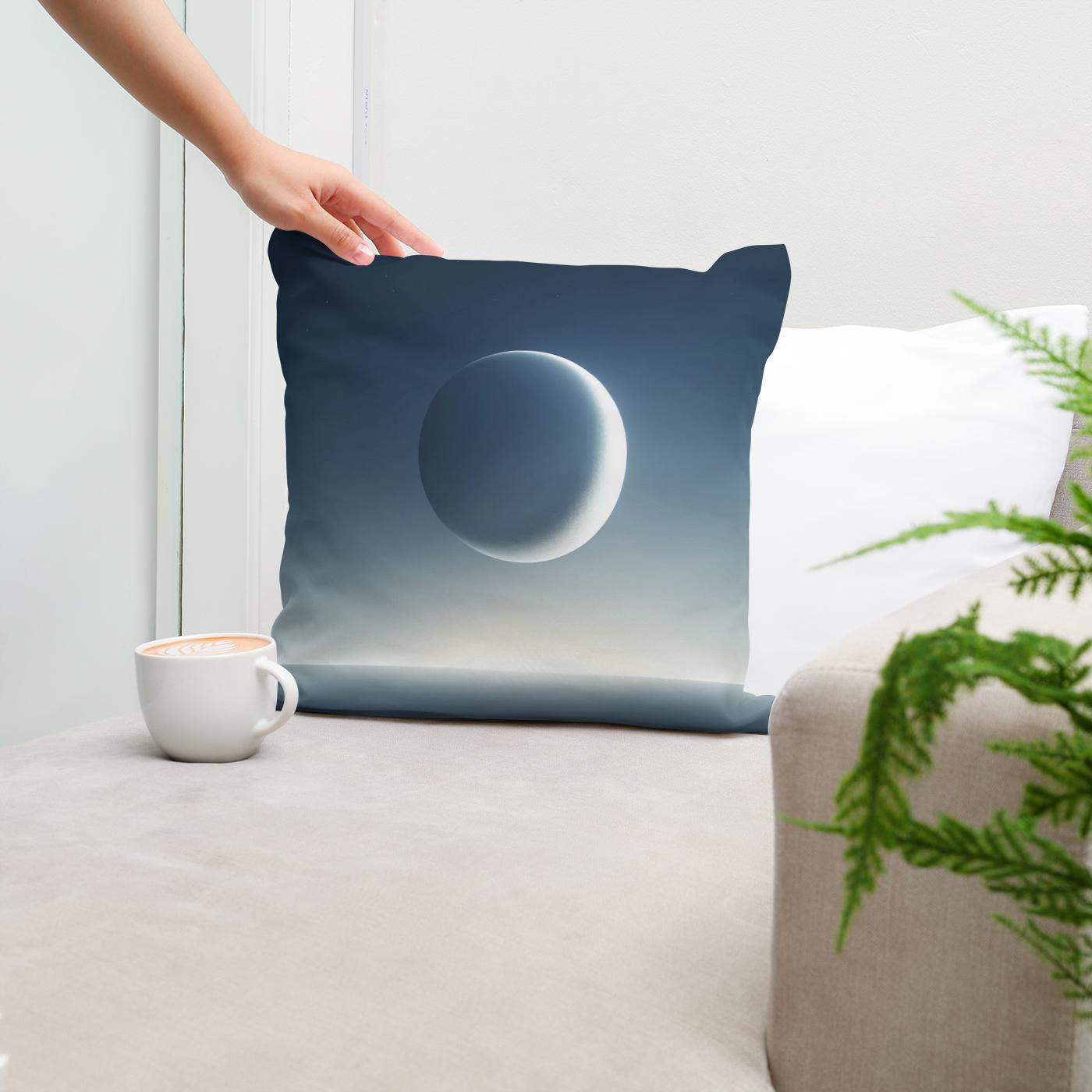 Crescent Solitude Cotton Cushion