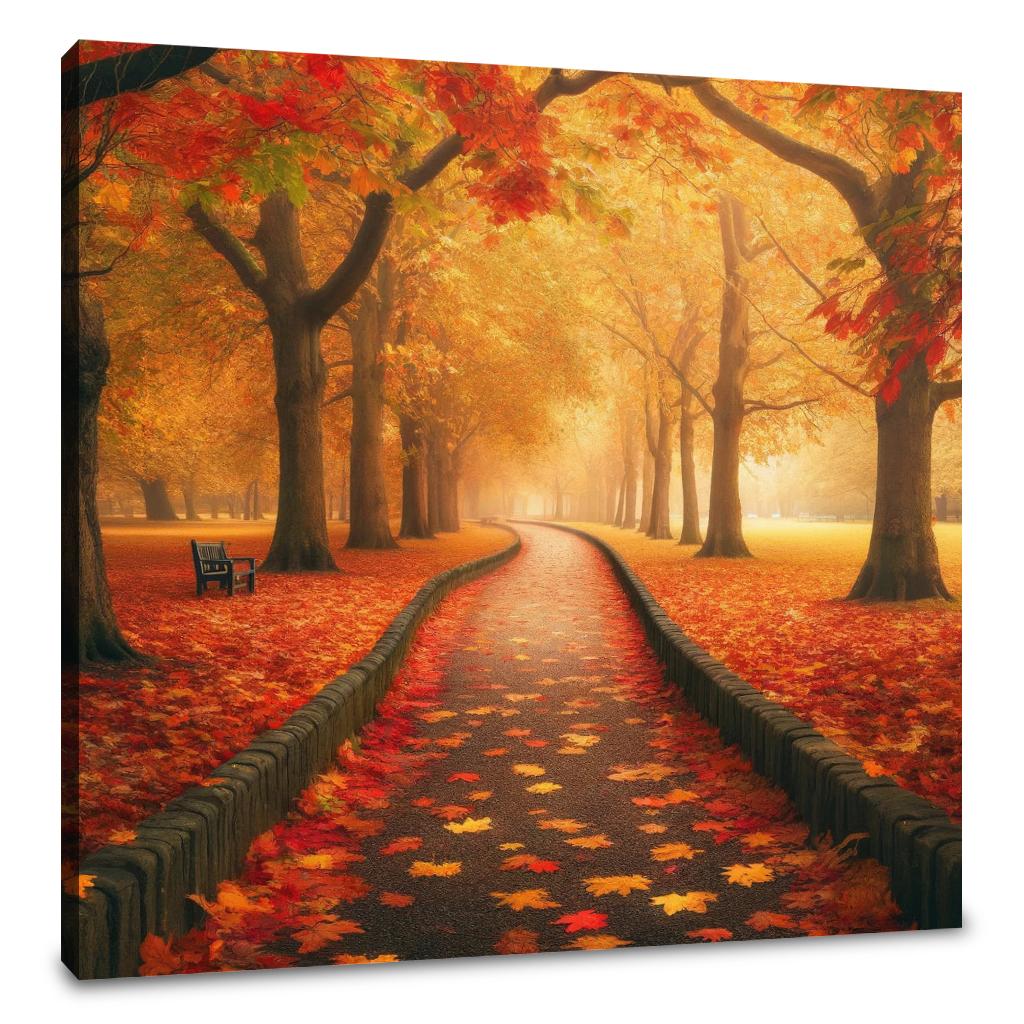 Autumn Pathway Serenity Canvas