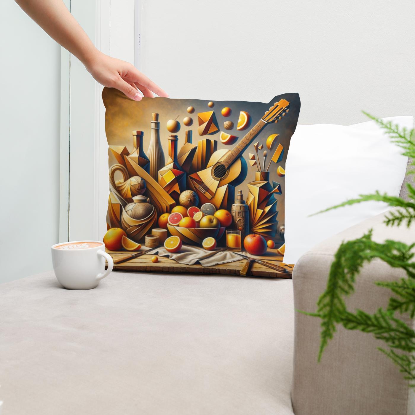Abstract Still Life Cotton Cushion