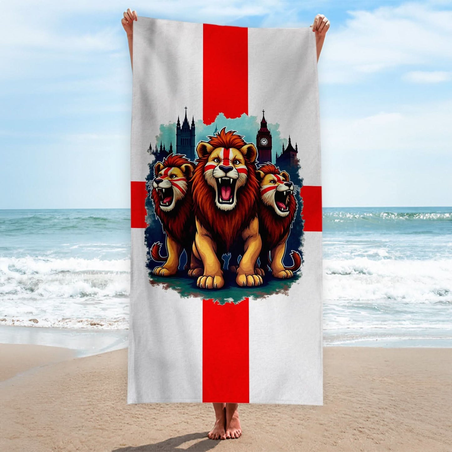 England - St George's Lions - Beach Towel