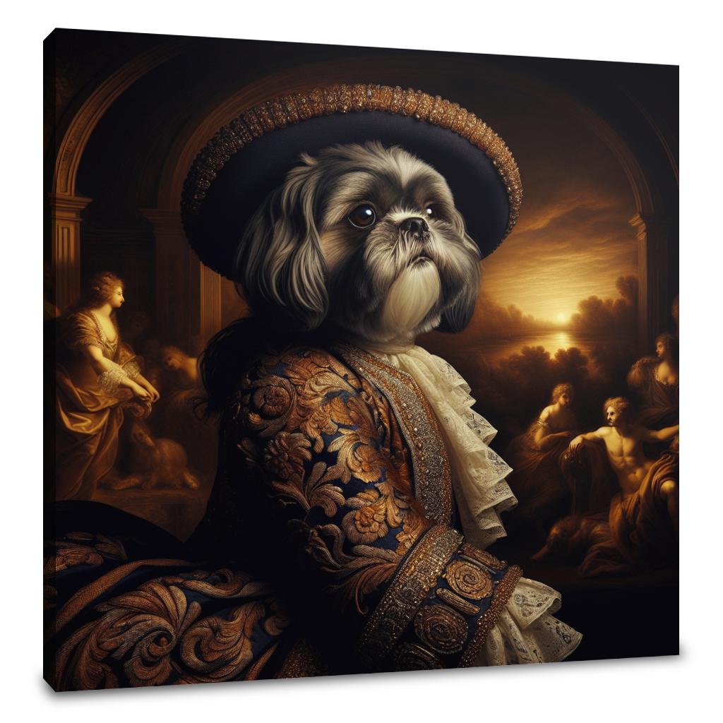 Baroque Shih Tzu Majesty Canvas