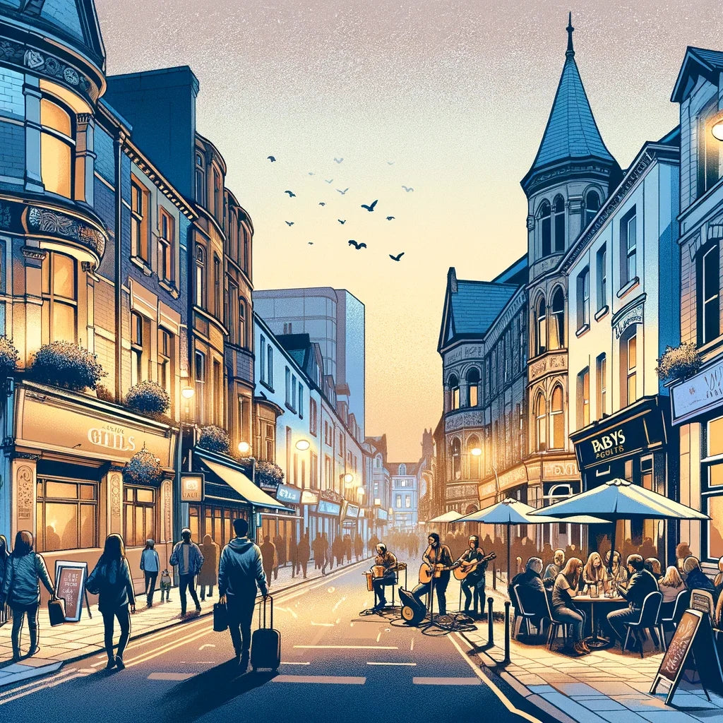 St. Mary Street Nightlife Canvas