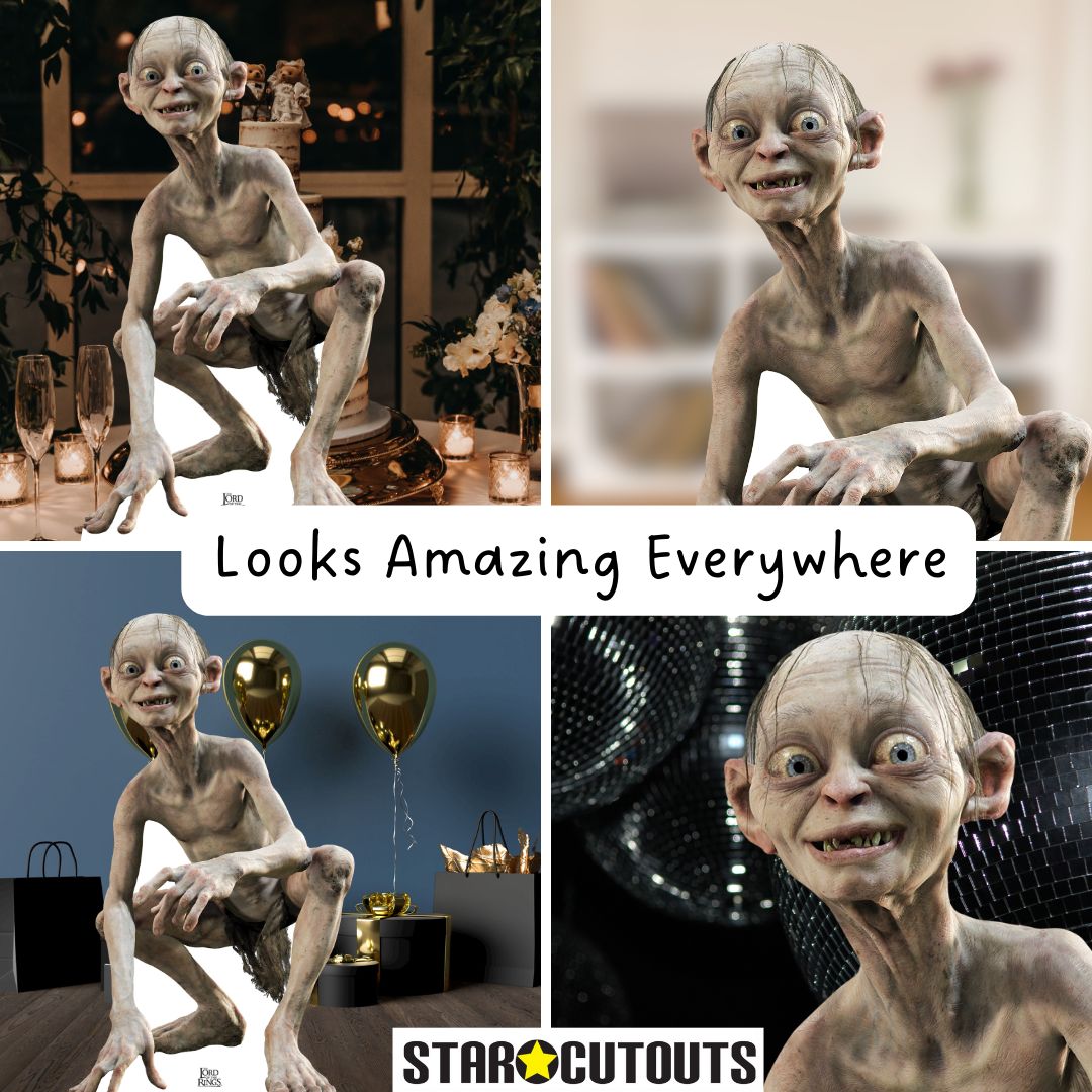SC4128 Gollum The Lord of the Rings Cardboard Cut Out Height 88cm