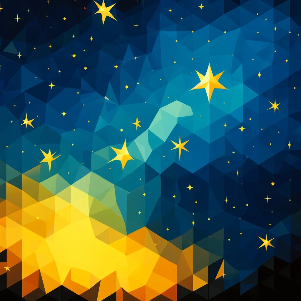 Starry Geometry Canvas