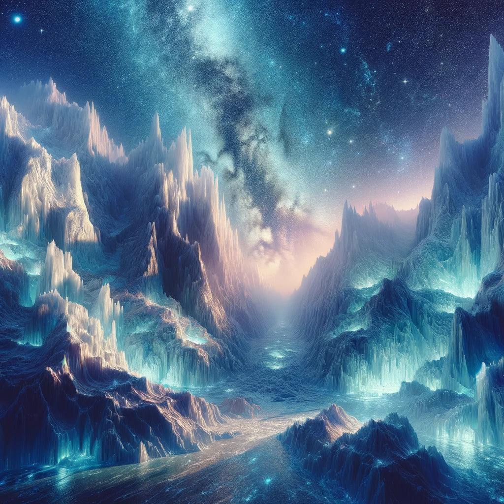 Starry Glacier Canvas