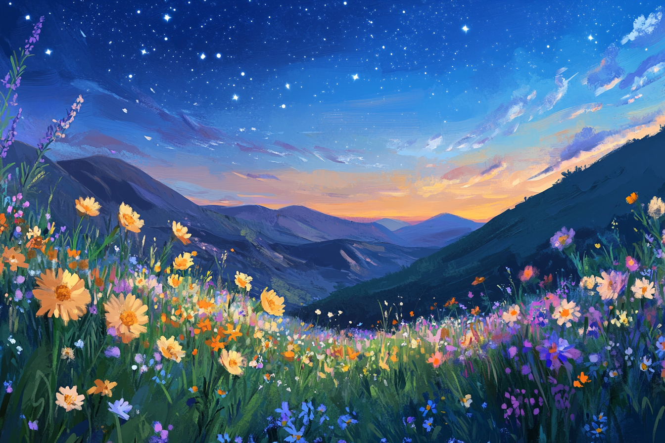 Starry Meadow Dreams Blanket