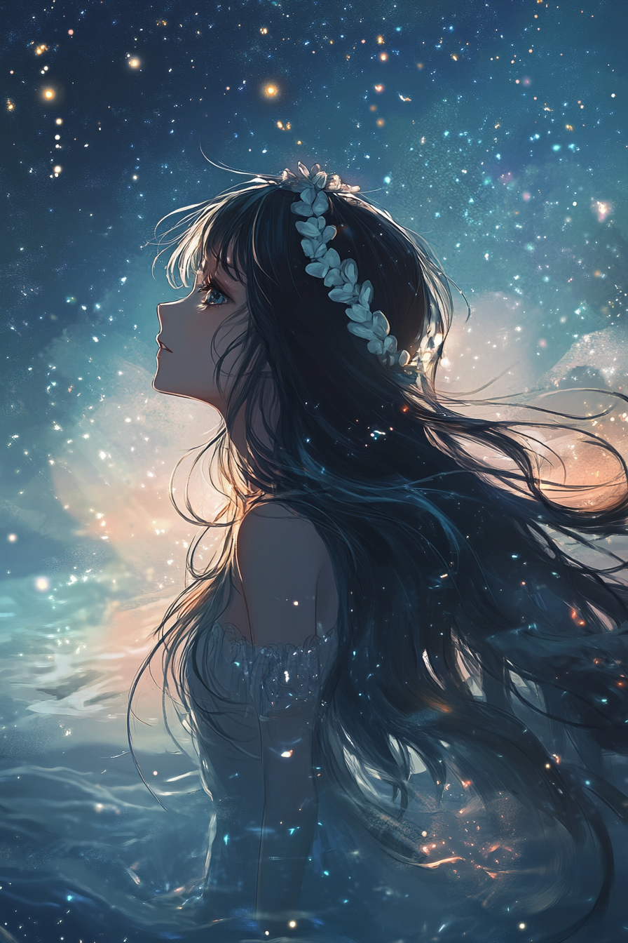 Starry Sea Princess Canvas