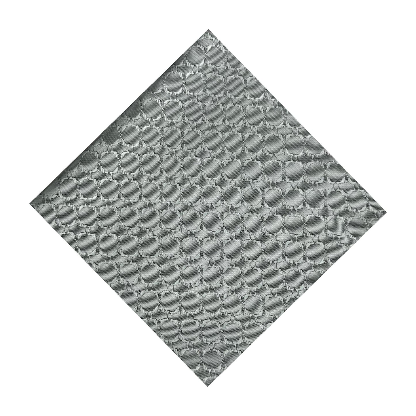 Steel Grey Textured Pocket Square