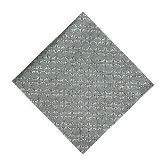 Steel Grey Textured Pocket Square
