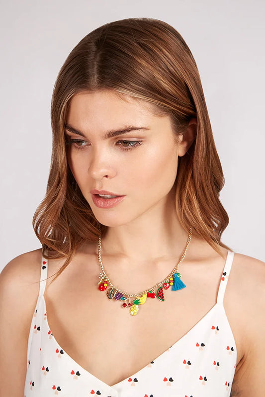 Stella Fruit Charm Gold Necklace