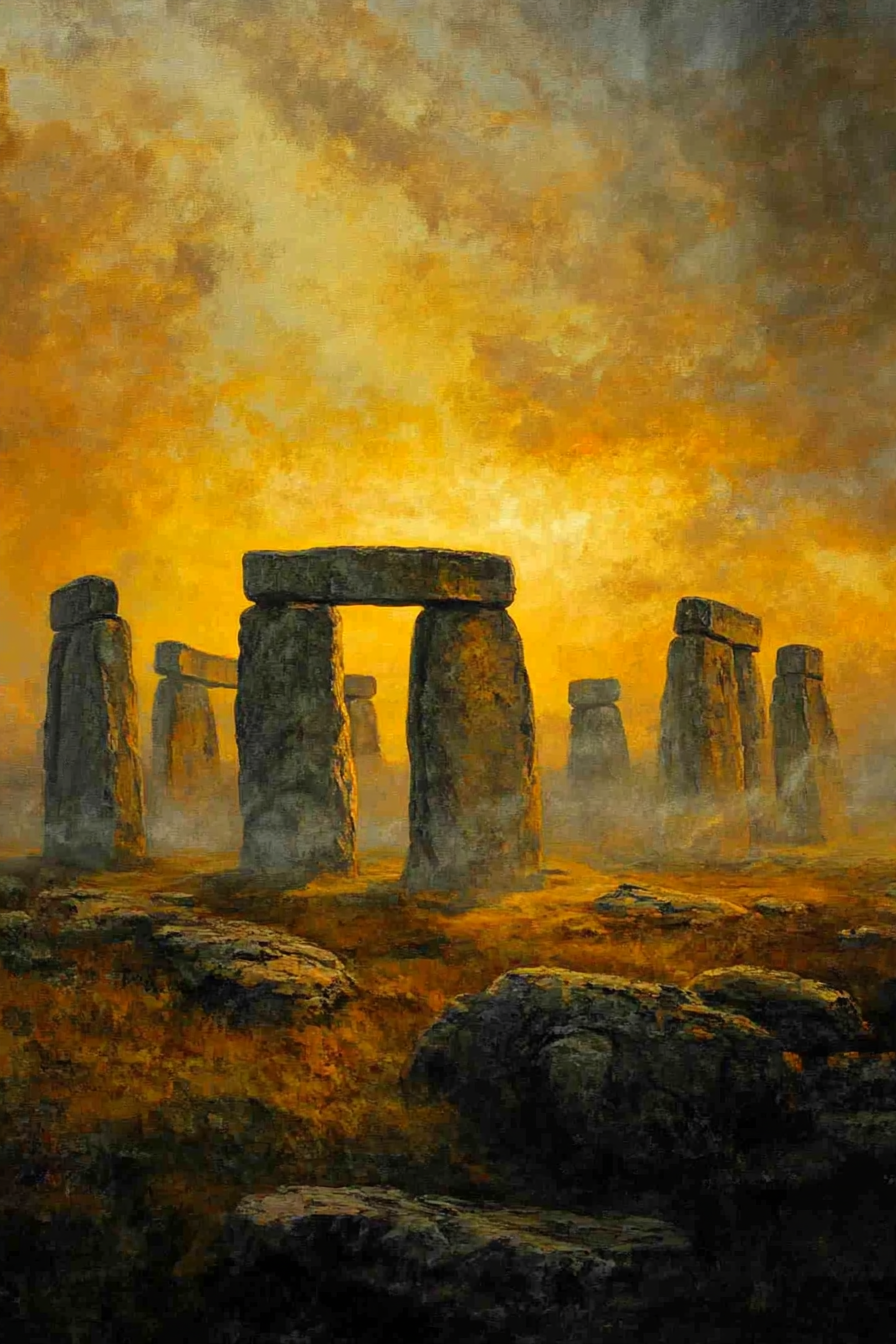 Stonehenge Sunset Canvas