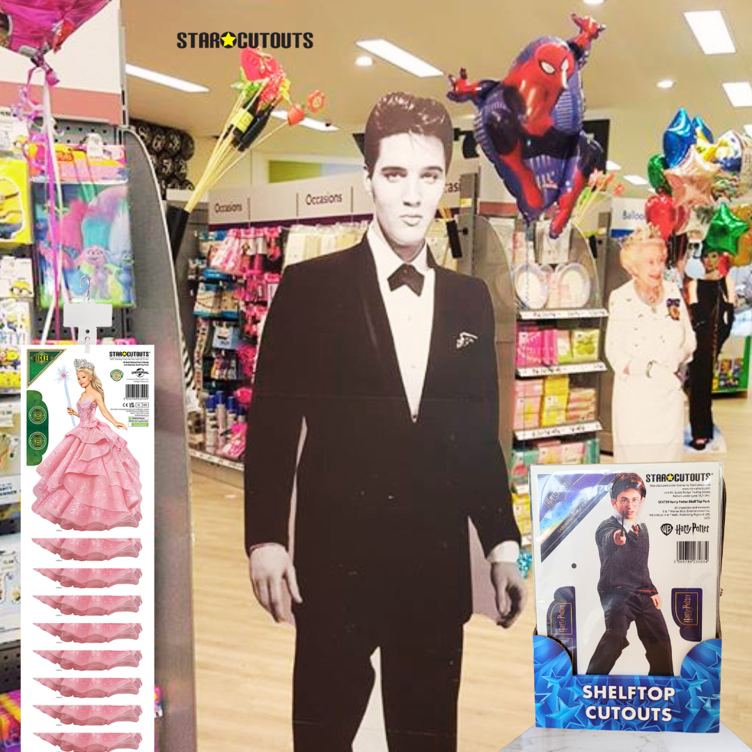 SC576 Elvis Presley Tuxedo Cardboard Cut Out Height 178cm