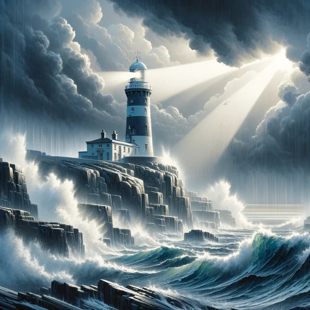 Stormwatch Lighthouse Canvas