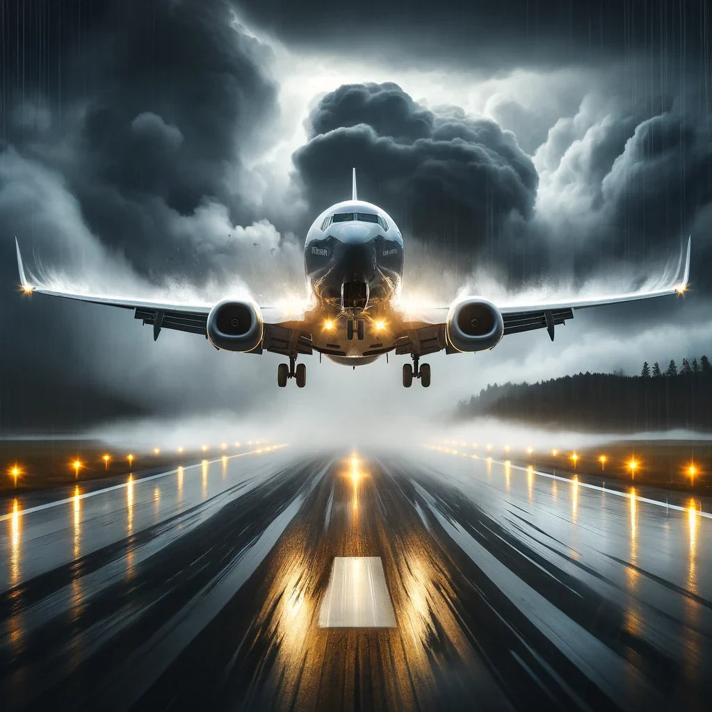 Stormy Descent Canvas