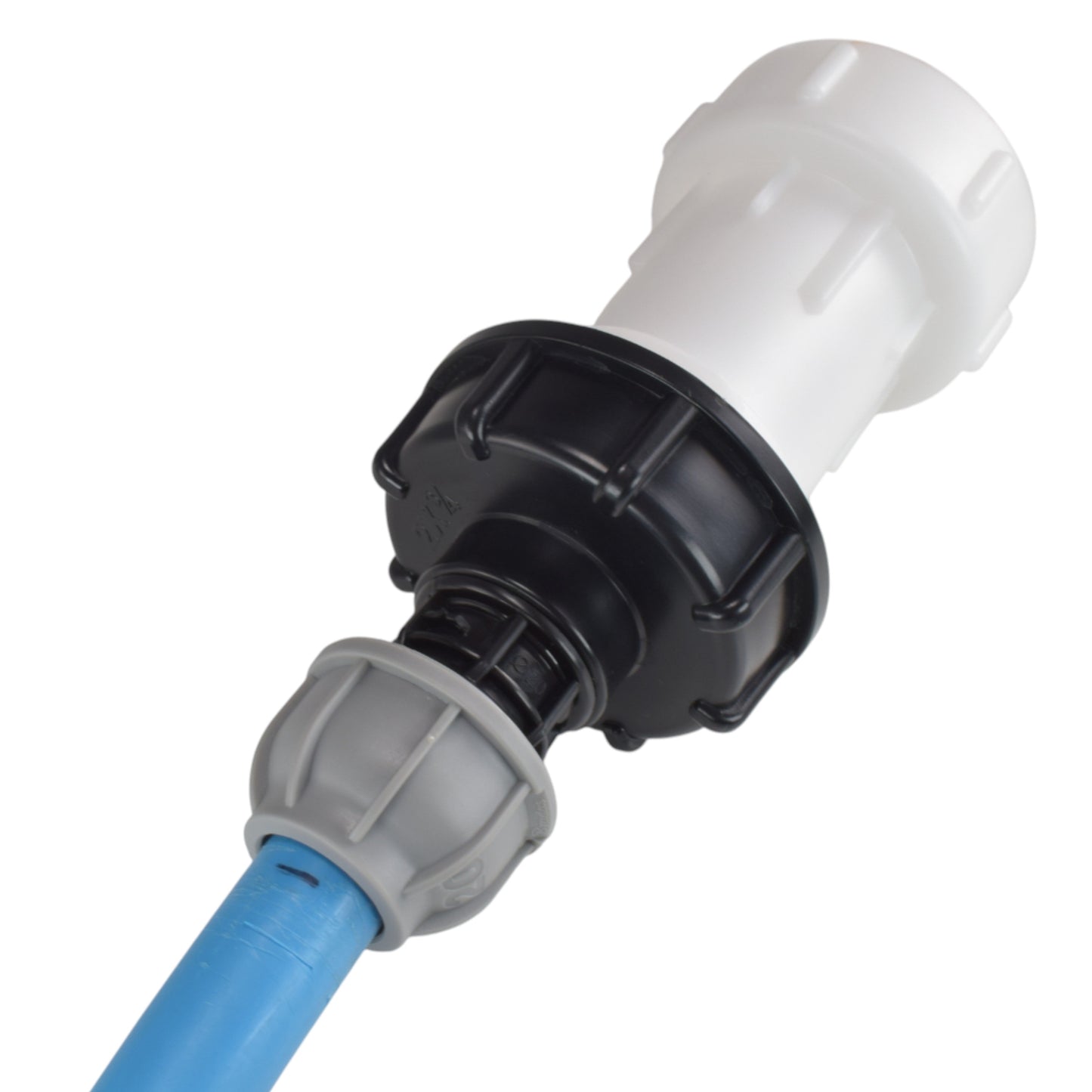 IBC Extender with 2” S60X6 Cap and 32mm MDPE Straight